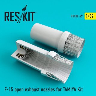 1/32 ResKit F-15 Eagle open exhaust nozzles for Tamiya