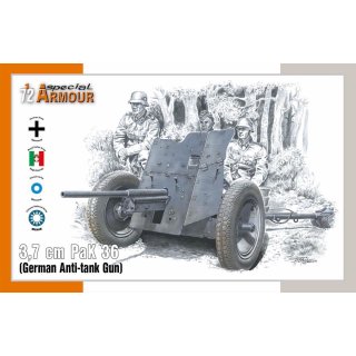 1:72 3,7 cm PaK 36 German Anti-tank Gun