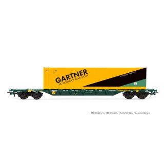 "4-achs. Containerwagen Sgnss, beladen mit 45 Container „Gartner"", Ep. V-VI"