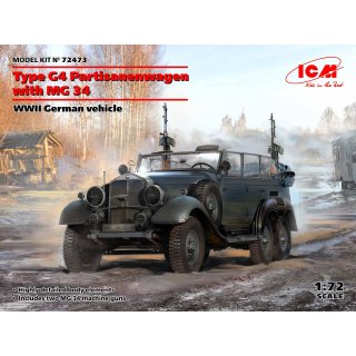 1:72 Type G4 Partisanenwagen with MG 34, WWII German vehicle
