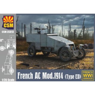 1/35 French Armored Car Modele 1914 (Type ED) armed with presented in 1914