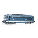 SNCF, Diesellokomotive BB 567556 in blauer Lackierung mit „Casquette”-Logo, Ep. V