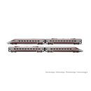 FS Trenitalia, 4-tlg. Set elektrischer Triebzug ETR 610 „ECE Milano – Frankfurt“, in „Frecciargento“-Farbgebung, Ep. VI, mit DCC-Sounddecoder