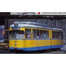 Straßenbahn, Typ DUEWAG GT6, Version Essen in gelb/blauer Farbgebung, Ep. IV-V