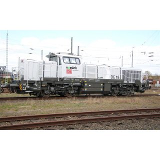 DB/NorthRail, Diesellokomotive Vossloh DE 18, in hellgrauer Farbgebung, Ep. VI
