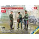 1:24 WWII German Staff Personnel (100% new molds)