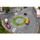 Kreisverkehr und Verkehrsinsel