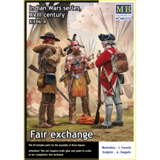 1:35 Fair exchange. Indian Wars Series, XVIII century. Kit No.4