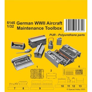 1:32 German WWII Aircraft Maintenance Toolbox 1/32