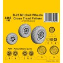 1:48 B-25 Mitchell Wheels/ Cross Tread Pattern 1/48 / for...