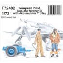 1/72 Tempest Pilot, Dog and Mechanic with Accumulator...