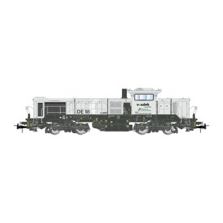 FS Mercitalia S&T, Diesellokomotive des Typs Vossloh DE 18 in hellgrauer Farbgebung, Ep. VI