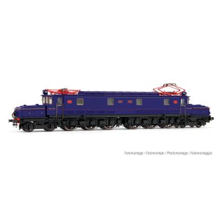 NORTE, schwere Elektrolokomotive der Reihe 7200, Betriebsnr. 7206 des Eisenbahnmuseums in Villanova y Geltrú in blauer Farbgebung