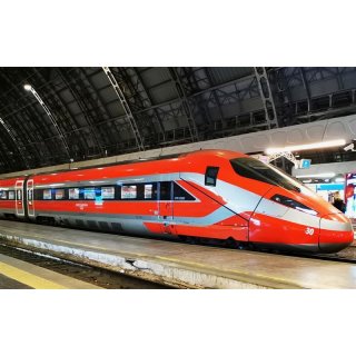 FS Trenitalia, Hochgeschwindigkeitszug „Frecciarossa 1000“ neue Farbgebung, 4-tlg. Grundset, Ep. VI, mit DCC-Sounddecoder