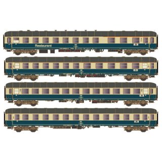 4er Set Personenwagen, DB, Ep.IVa, D 351, Set B