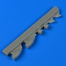 1:72 Bristol Beaufighter air intakes a.fuel drain (A) for...