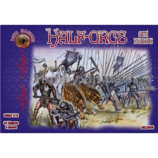 1:72 Half-Orcs pikemen, set 1