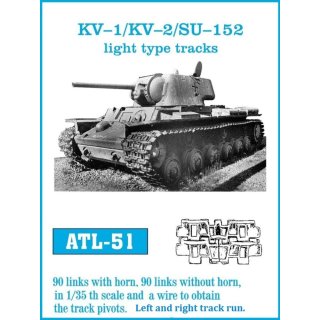 1:35 KV-I/ KV-II, Light type track