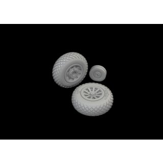 1:72 P-51D wheels diamond tread