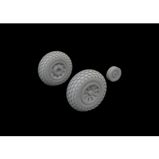 1:72 P-51D wheels oval tread