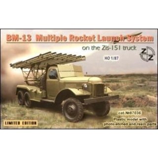 1:87 BM-13 Soviet rocket launch s. on ZiL-151