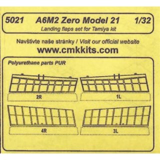 1:32 A6M2 Zero Model 21 Landing flaps für Tamiya-Bausatz