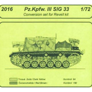 Pz.Kpfw. III SIG 33 - conversion set für Revell Bausatz