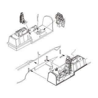 "1:72 F-51D ""Korean War Mustang"" interior set for Tamiya"