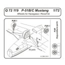 1:72 P-51B/C Mustang Wheels