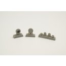 1:72 P-40 Wheels-Diamond and Hole Tread f.SH