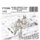 1:72 Sd.Kfz 250/251 Crew in Winter Uniforms 1/72