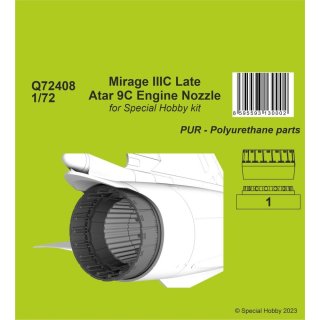 1:72 Mirage IIIC Late - Atar 9C Engine Nozzle 1/72