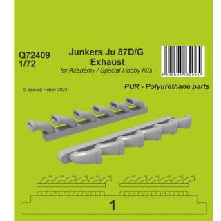 1:72 Junkers Ju 87D/G Exhaust 1/72 / for Academy and Special Hobby Kits