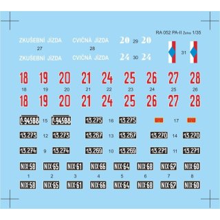 1:35 Skoda PA-II Turtle-Decal sheet