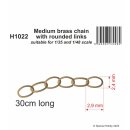 1:35 Medium brass chain with rounded links - suitable for...