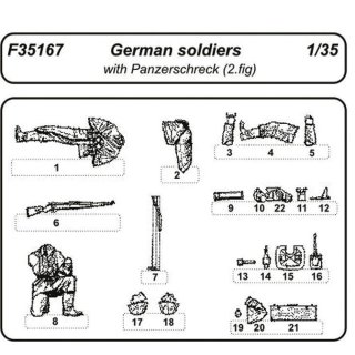 1:35 German soldiers with Panzerschreck