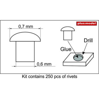 1:35 Rivets 0,7 mm