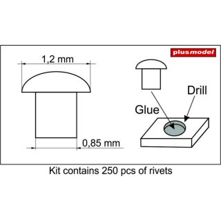 1:35 Rivets 1,2 mm