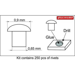 1:35 Rivets 0,9 mm