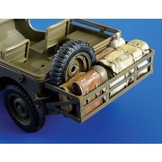 1:35 Anbau mit Gepäck für Tamiya Bausatz