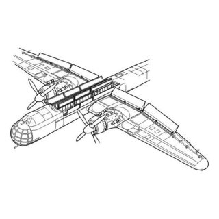 1:72 Heinkel He 177A, Flaps, control s. Bomb r.