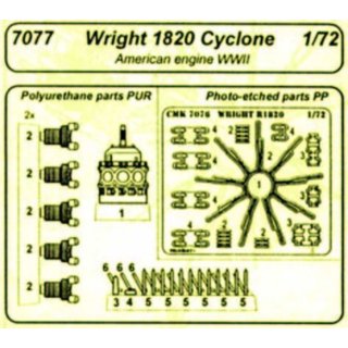 1:72 Wright R-1820 US Motor