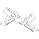 1:72 Messerschmitt Me 262A/B Wing flaps