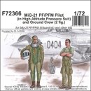 1:72 MiG-21 PF/PFM Pilot (in High Altitude Pressure Suit) and Ground Crew (2 fig.)