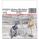 1:72 US Navy F6F Hellcat Pilot and Mechanic