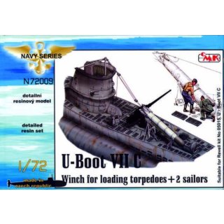 1:72 U-Boot Typ VII C Torpedowinsch für Revell-Bausatz