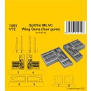 1:72 Spitfire Mk.VC Wing Guns (four guns) / for Airfix kit