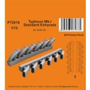 1:72 Typhoon Mk.I Standard Exhausts  / for Airfix kit