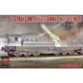 1:72 Germany Schwere Plattformwagen type ssyms 80