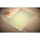 Decal Numbers - large, yellow